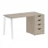 Стол письменный HOME OFFICE VR.SP-3-138.4.A Дуб Аттик/Белый металл_228573