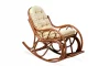 Кресло - качалка с толстой или тонкой подушкой 05/04 орех матовый_173975