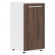 Шкаф колонка с глухой малой дверью EDIS ELCS 42.1 Дуб Денвер темный Белый Белый_3653905
