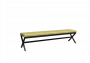 Банкетка трехместная Некст NLT.L-3 Korfu 14/Металл Антрацит 1950*380*480_3693982
