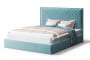 Кровать МИРА 2000*1200мм (без опор), велюр NEO 22 (бирюзовый), (б/основания, б/матраса)_885543
