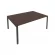 Переговорный стол (1 столешница) Metal SystemБ.ПРГ-1.5 Венге/Антрацит_243294