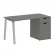Стол письменный HOME OFFICE VR.SP-3-138.1.A Металлик/Серый металл_228675