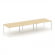 Стайл Проджект Стол переговорный SN-59P.SPRG-053.3 Акация Лорка/Металл Белый 4140*1180*750 _3857558