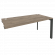 Стол-приставка на П-образном м/к к опорным элементам ONIX O.MP-SPR-4.8 Тиквуд Темный/Антрпацит_253026