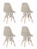 Стул Eames Style DSW бежевый 4 шт. комплект (разборный каркас)_2542193