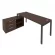 Рабочая станция на П-образном м/к с опорной тумбой левая Metal System БП.РС-СТС-2.5 Л Венге/Антрацит_242522