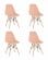 Стул Eames Style DSW персиковый 4 шт. комплект (разборный каркас)_2607574