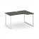 Стайл Проджект Стол рабочий эргономичный SN-59O.SPA-012(R) Антрацит/Металл Белый/Белый Заглушка 1580 _3857611
