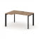 Стайл Проджект Стол рабочий эргономичный SN-59P.SPA-021(L) Дуб Табак/Металл Черный/Черный Заглушка 1 _3811516