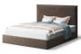 Кровать МИРА 2000*1800мм (без опор), велюр Бренди лайт 29 (коричневый), (б/основания, б/матраса)_885579