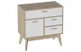 Комод с дверью и 3 ящиками Калгари 04 Дуб натуральный светлый/белый матовый_266966