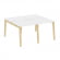 Оникс Вуд Рабочая станция OW.D.RS-4.0.7 Белый Бриллиант/Дуб Светлый/Металл Белый 1560*1475*750 _4464234