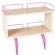 Полка задняя двухъярусная к столу Polka_zz 1/750 (Polka_zz 7/750) Клен Розовый_26863