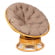 Кресло-качалка PAPASAN/ПАПАСАН w 23/01 B /с подушкой/ 115х78х104 см, Honey (мед), экошерсть Коричневый, 1811-5_570760