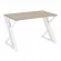 Стол рабочий LOFT VR.L-SRZ-2.7 Металл белый Дуб Аттик_226839