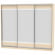Шкаф-купе B-230х270х60-2(ДМ-D10D10D10)_356677