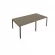 Переговорный стол (2 столешницы) Metal System Б.ПРГ-2.2 Вяз/Антрацит_243323