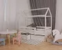 Кровать-домик RooRoom кд-33С с ящиками Серый_165892