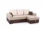 Диван угловой Бостон Стандарт Бежево-коричневый_234347