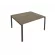 Переговорный стол (1 столешница) Metal System Б.ПРГ-1.3 Вяз/Антрацит_243271