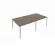 Переговорный стол (2 столешницы) Metal System Б.ПРГ-2.2 Вяз/Серый_243325