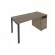 Рабочая станция с опорной тумбой Metal System Б.РС-СТП -1.2 Вяз/Антрацит_239407