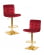 Стул барный DOBRIN GOLDIE (бордовый велюр (MJ9-43)) 2 шт_3636600