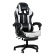 Кресло 1206 KINGQUEEN цвет черный/белый с массажем 1206-black-white-mass_1024342