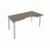 Стол письменный METAL SYSTEM Б.СА-1 Пр Вяз/Серый_237420