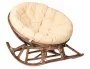 Кресло-качалка Папасан 23/01D молочный шоколад_174078