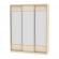 Шкаф-купе B-230х180х60-1(ДМ-D8D8D8)_355871