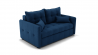 Диван Палермо (ЗР) Цвет фасада: Синий; Тип: Прямой; Материал фасада: Металл/Велюр_888169