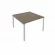Переговорный стол (1 столешница) Metal System Б.ПРГ-1.2 Вяз/Серый_243254