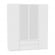 Шкаф распашный R-198х180х60-2-PO-M(Белый)_353601