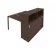 Рабочая станция с опорным шкафом-купе Metal System БП.РС-СШК-2.1 Венге/Антрацит_240224
