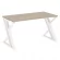 Стол рабочий LOFT VR.L-SRZ-3.7 Металл белый Дуб Аттик_226840