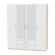 Шкаф распашный R-198х180х45-2-M(ДСС-Белый)_351081