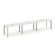 Стайл Проджект Рабочая станция односторонняя SN-59P.ORS-031 Дуб Наварра/Металл Серый/Серебро Заглушк _3813526
