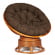 Кресло-качалка PAPASAN/ПАПАСАН w 23/01 B /с подушкой/ 115х78х104 см, Cognac (коньяк), ткань Коричневый, 3М7-147_570747