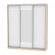 Шкаф-купе B-230х200х60-2(ДСС-Белый-D9D10D9)_356242