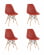 Стул Eames Style DSW терракотовый 4 шт. комплект (разборный каркас)_2607580