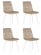 Стул обеденный DOBRIN CHILLY (Бежевый Holland 07, основание белое) 4 шт_3636452