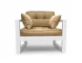 Диван одноместный DEmoku Д-1 бежевый_белый_234316