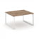 Стайл Проджект Стол переговорный SN-59O.SPRG-033.3 Дуб Табак/Металл Белый 1380*1180*750 _3860574