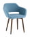 Стул с подлокотниками Саймон велюр Пыльно-голубой_279400
